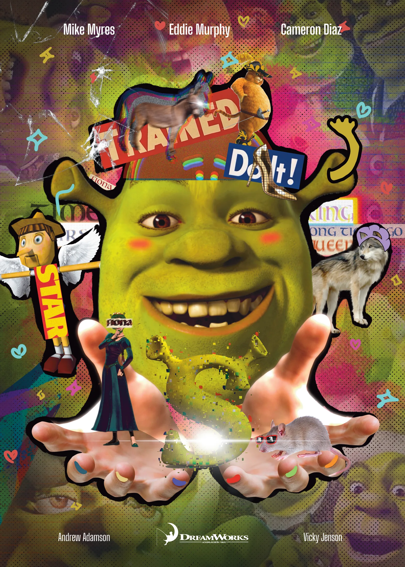 Shrek collage poster